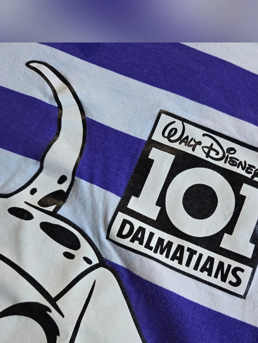 Disney Purple & White Striped 101 Dalmatians Tee - Picture 3 of 6